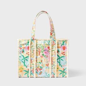 Roller Rabbit X Target Vacation Fringe Canvas Tote Bag